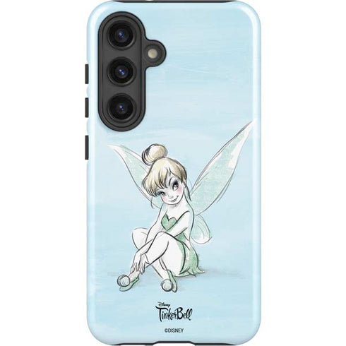 Disney Tinker Bell Sketch Art Galaxy S25 Plus Impact Case